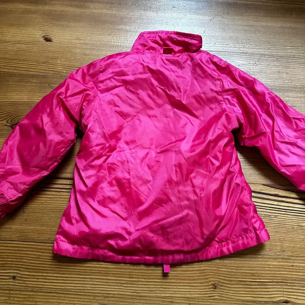 OshKosh B'gosh pink floral fleece lined reversible jacket SIZE 4‎